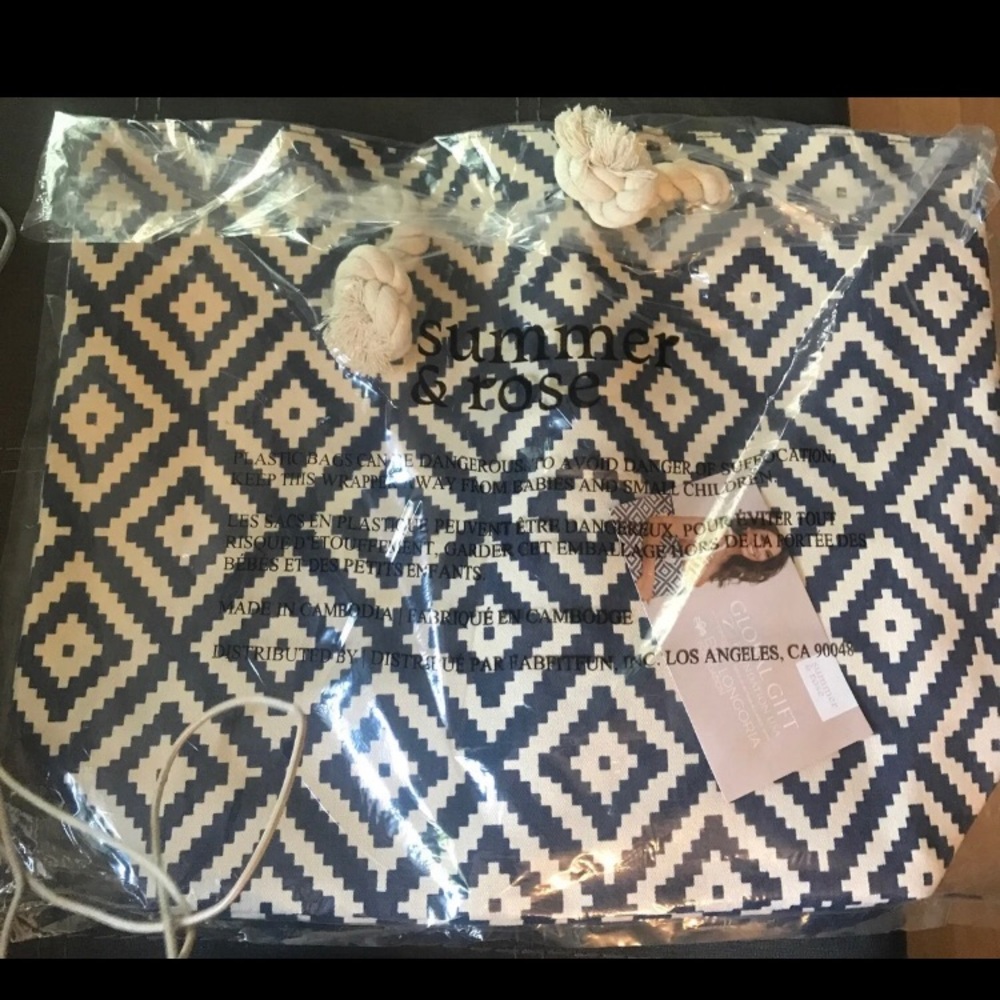 Fabfitfun Summer And Rose Tote Bag